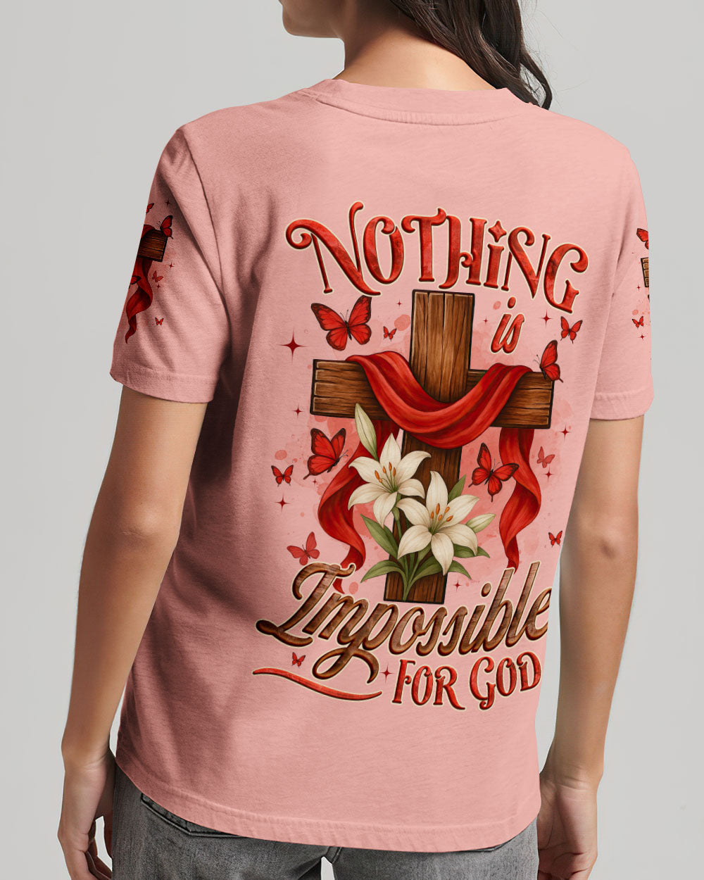 Nothing Is Impossible For God Women's All Over Print Shirt - Tyqy1206252
