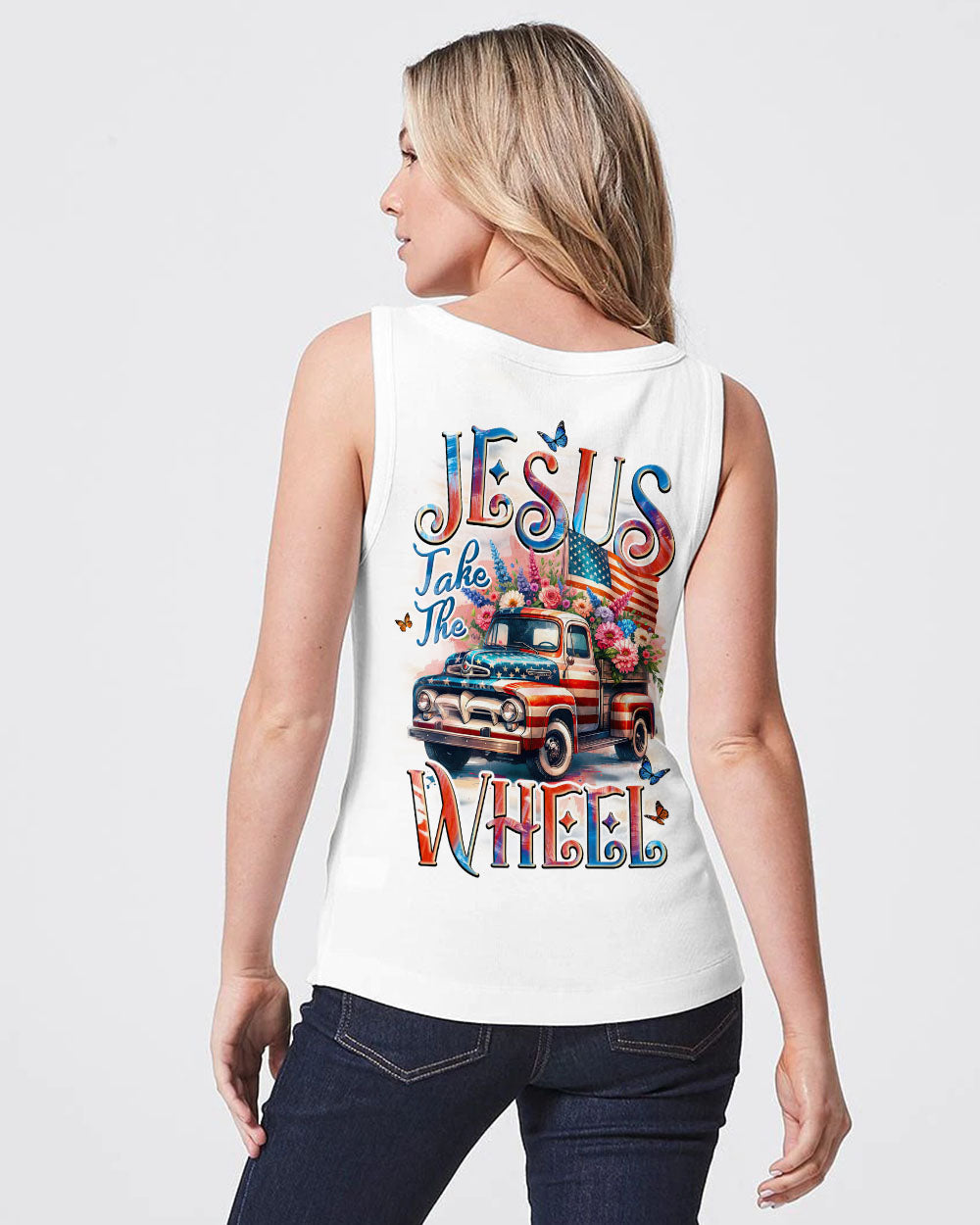 Jesus Take The Wheel Women's All Over Print Shirt - Tyqy1505252