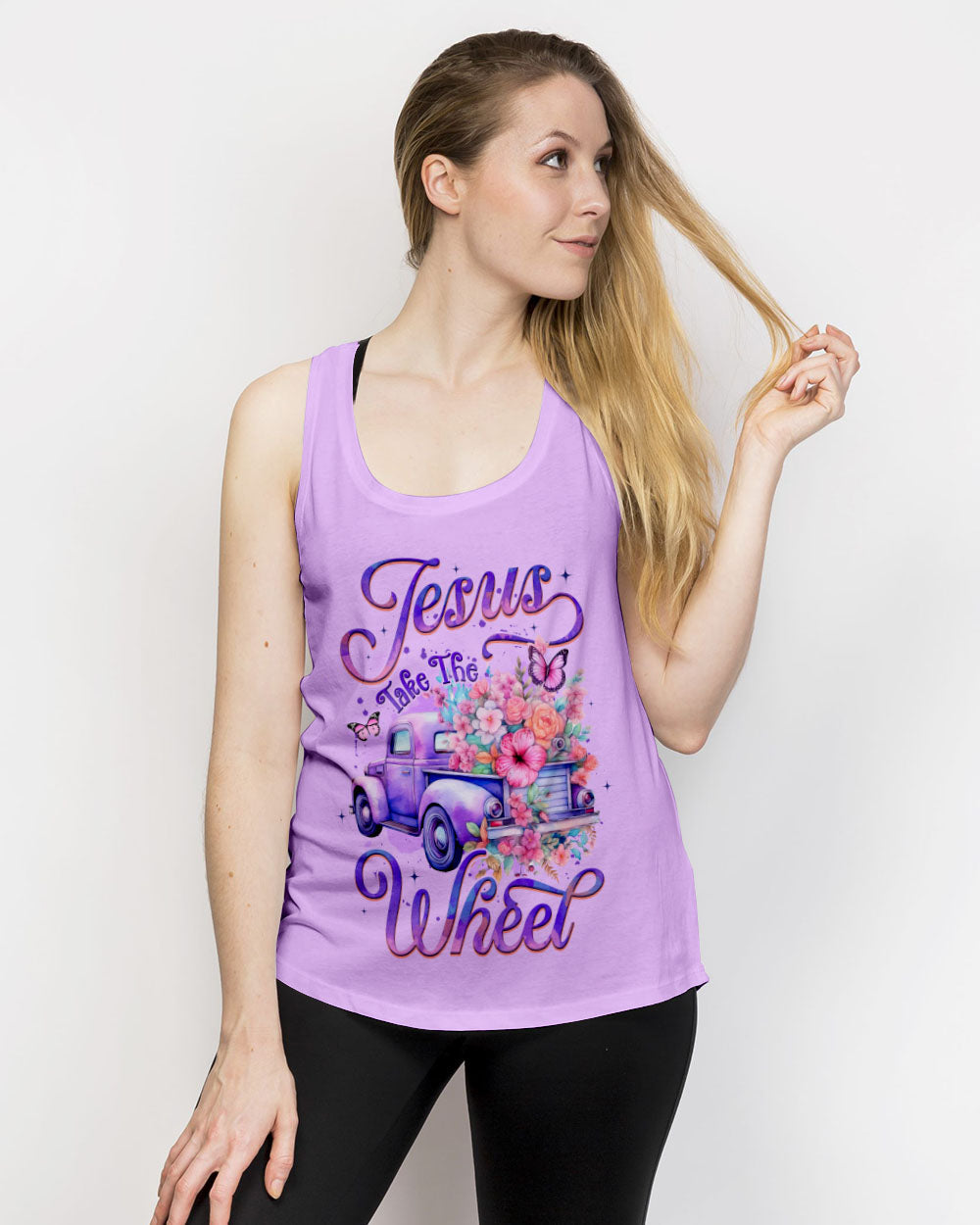 Jesus Take The Wheel Women's All Over Print Shirt - Tyqy1606253