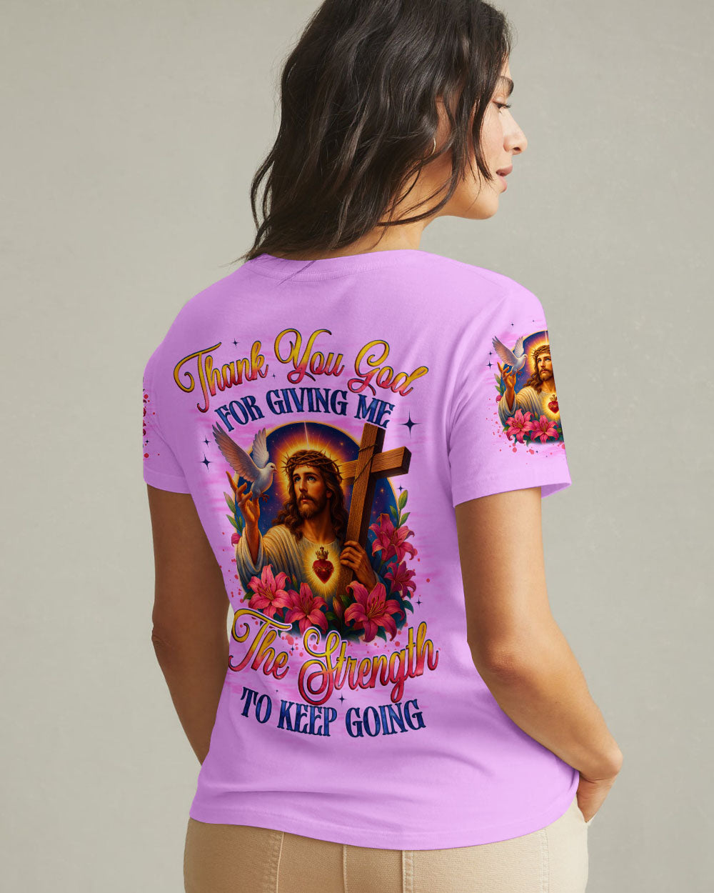 Thank You God Women's All Over Print Shirt - Tyqy1705251