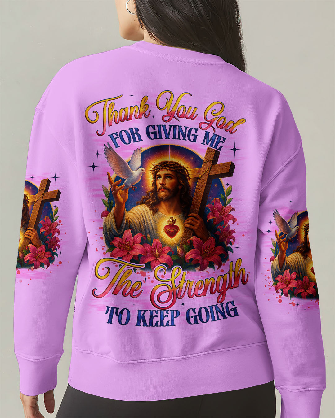 Thank You God Women's All Over Print Shirt - Tyqy1705251