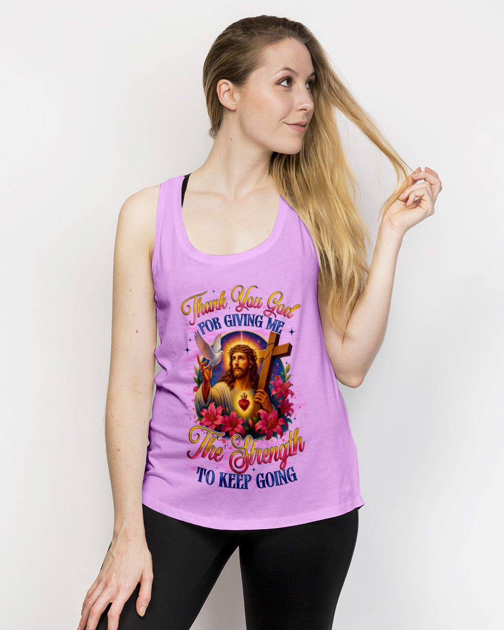 Thank You God Women's All Over Print Shirt - Tyqy1705251
