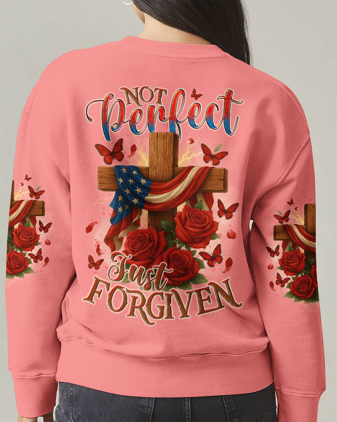 Not Perfect Just Forgiven Women's All Over Print Shirt - Tyqy2005251