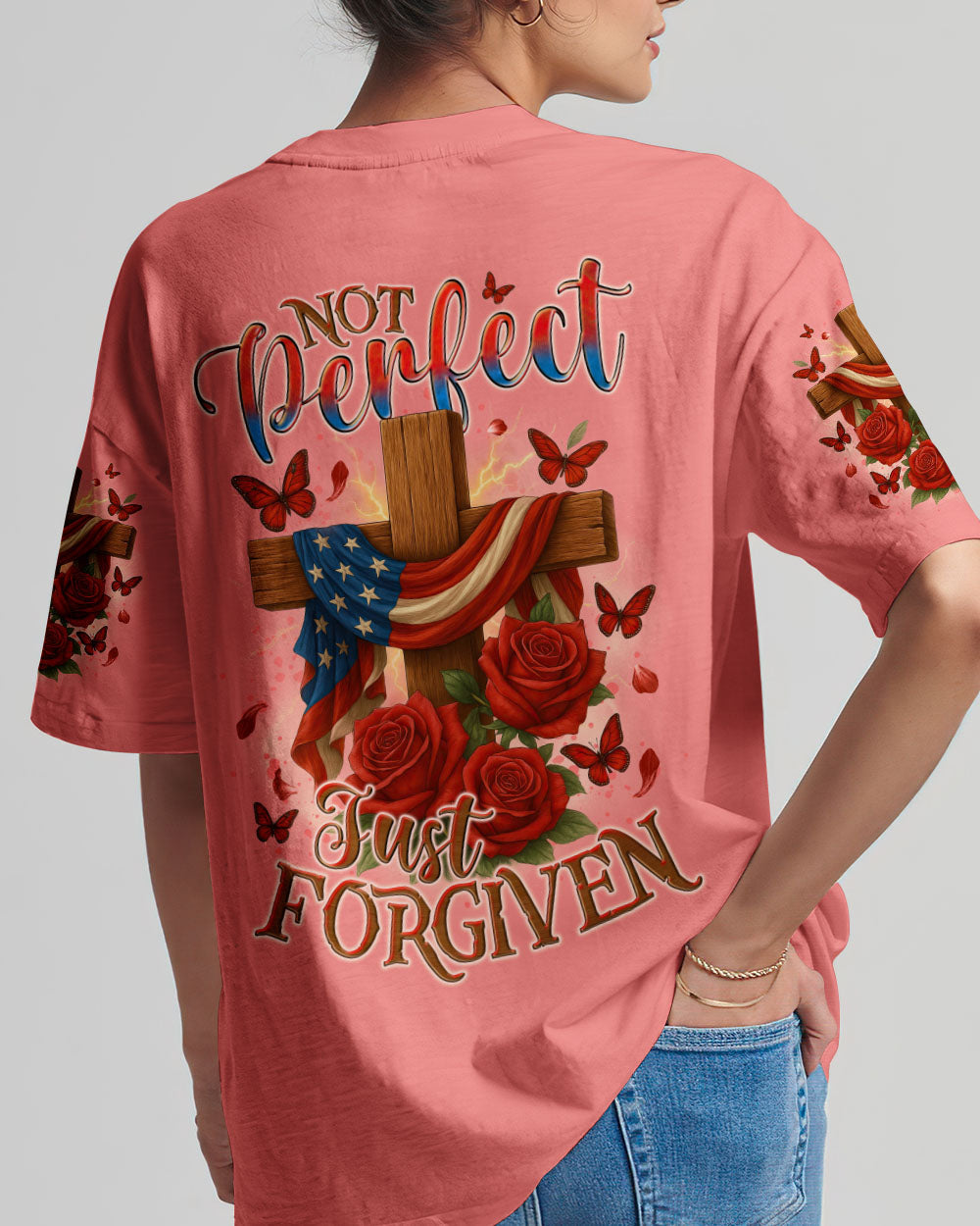 Not Perfect Just Forgiven Women's All Over Print Shirt - Tyqy2005251
