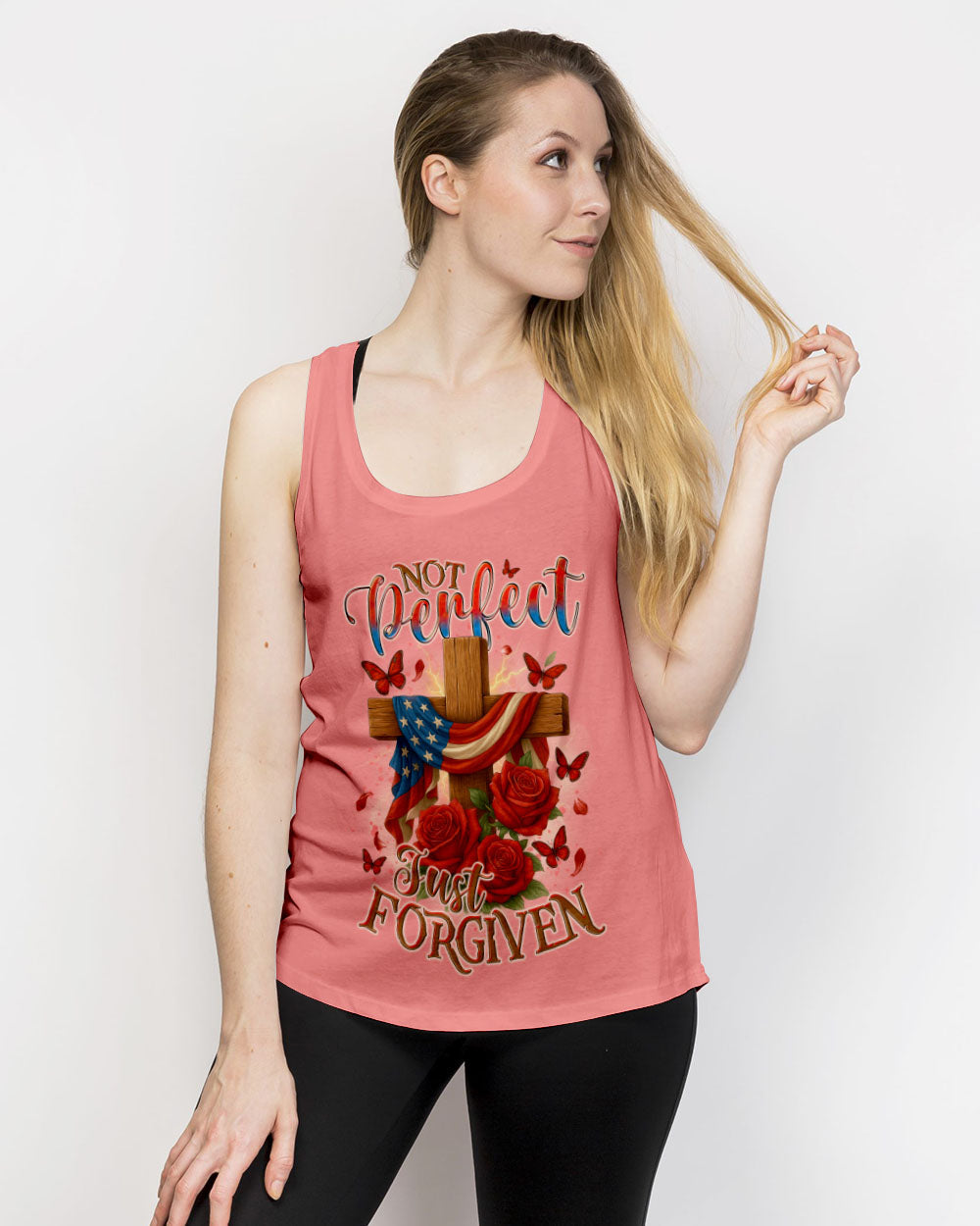 Not Perfect Just Forgiven Women's All Over Print Shirt - Tyqy2005251