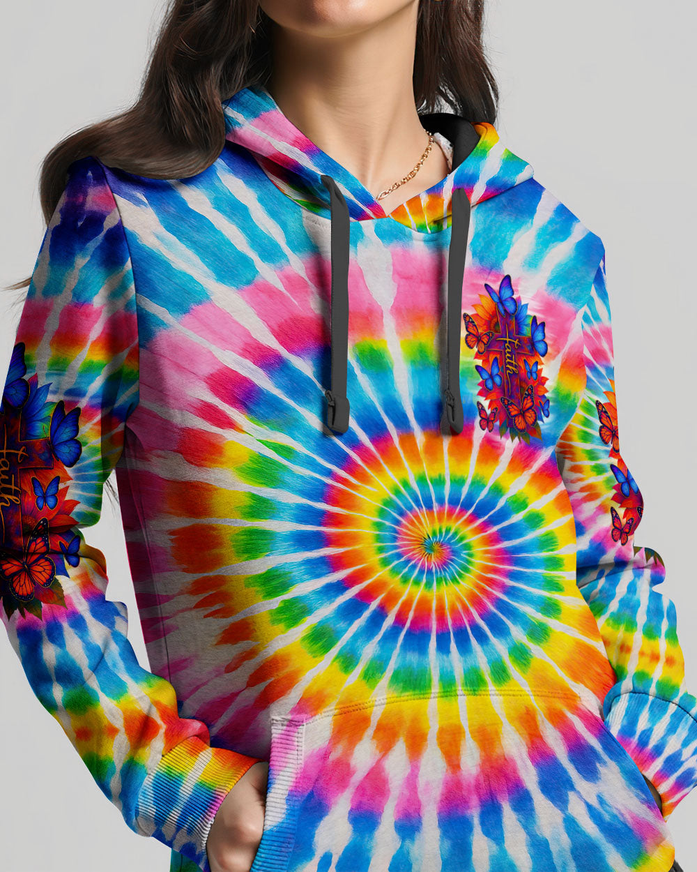 In God We Trust Tie Dye Women's All Over Print Shirt - Tyqy2605252