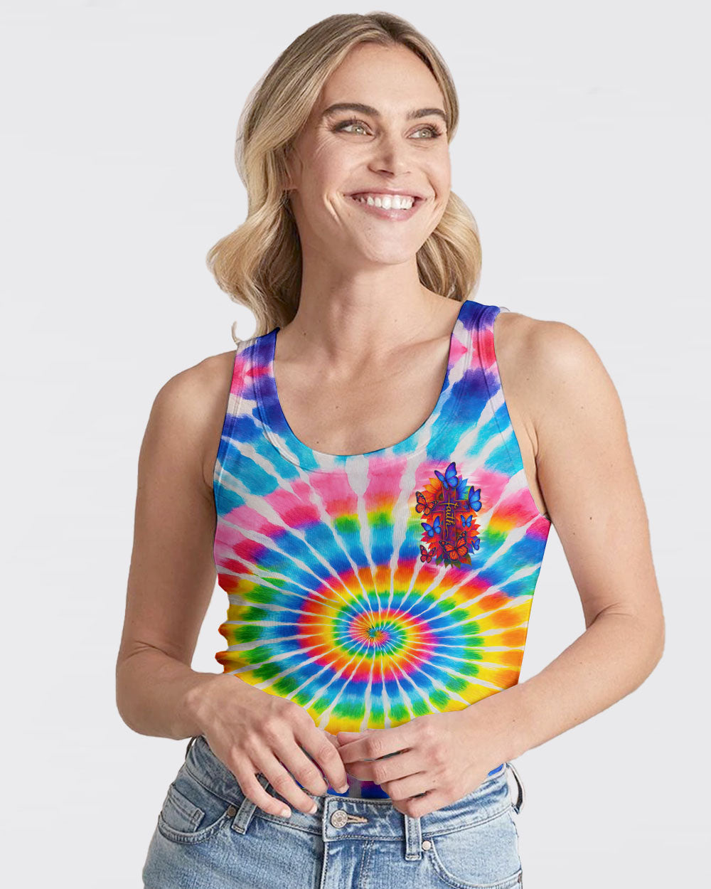 In God We Trust Tie Dye Women's All Over Print Shirt - Tyqy2605252