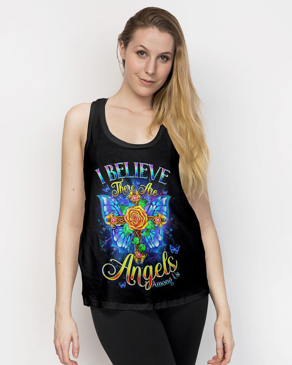 I Believe There Are Angels Among Us Women's All Over Print Shirt - Tyqy2705251