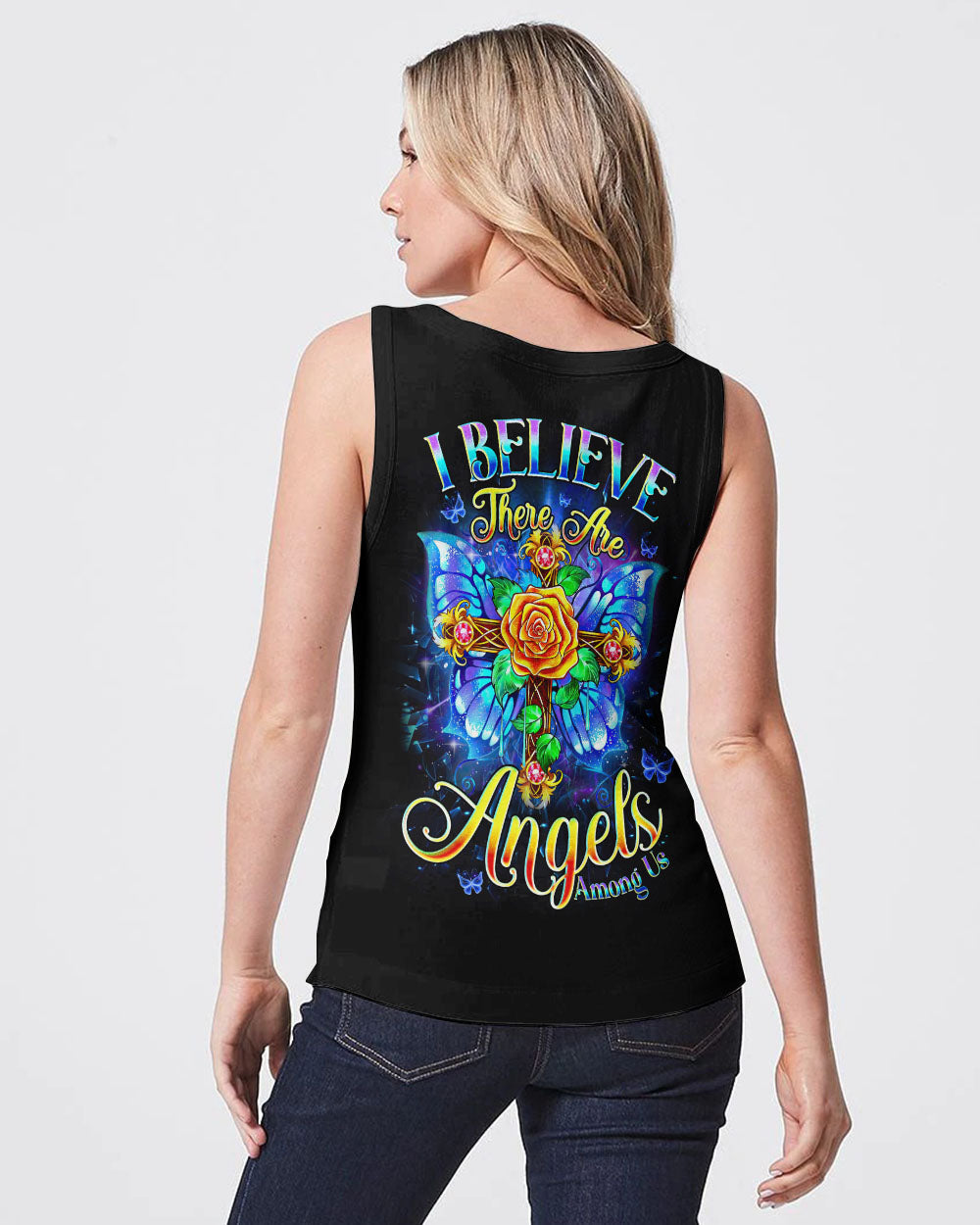 I Believe There Are Angels Among Us Women's All Over Print Shirt - Tyqy2705251