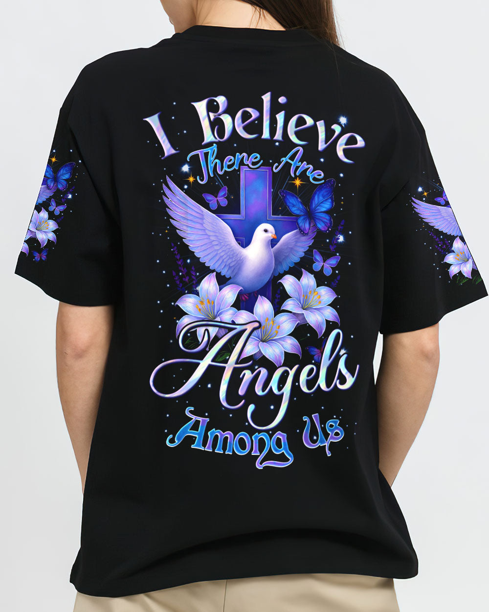 I Believe There Are Angels Among Us Dove Women's All Over Print Shirt - Tyqy2804252