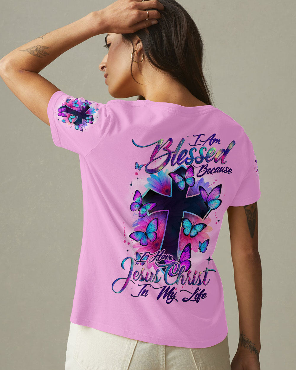 I Am Blessed Women's All Over Print Shirt - Tyqy3005251
