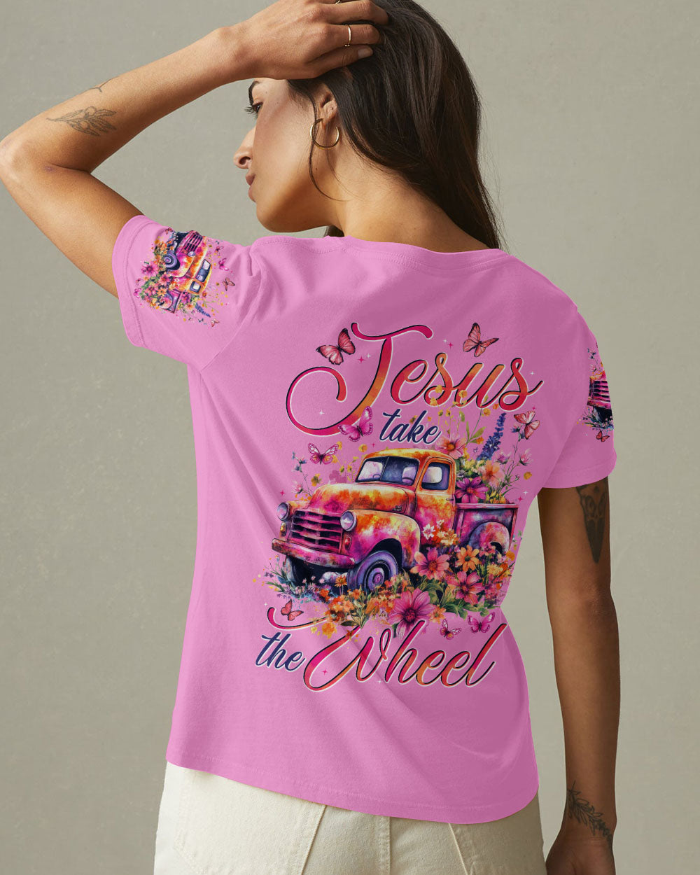Jesus Take The Wheel Women's All Over Print Shirt - Tytd0905251