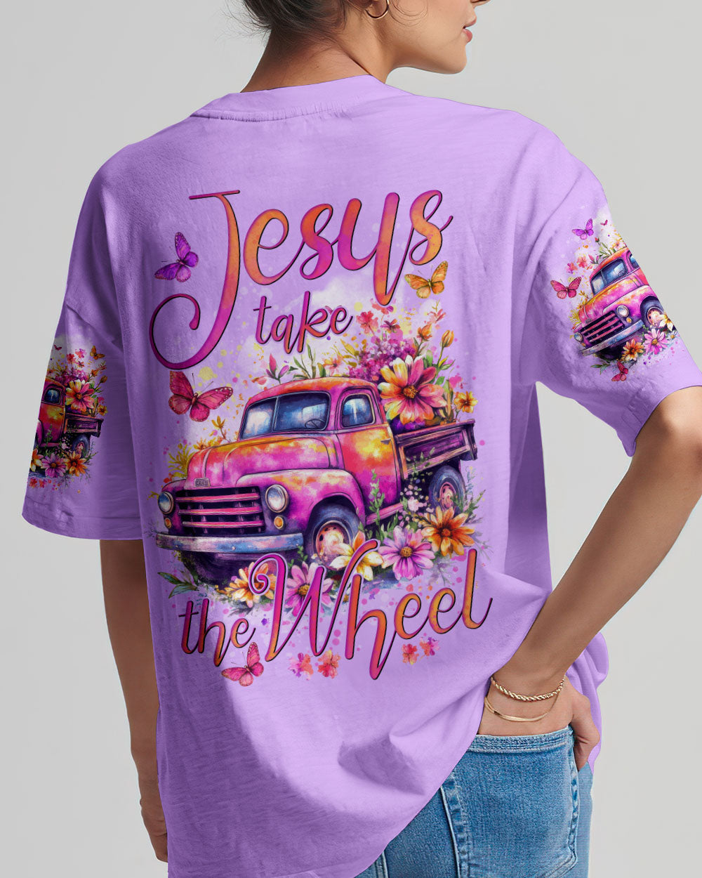 Jesus Take The Wheel Women's All Over Print Shirt - Tytd1206251