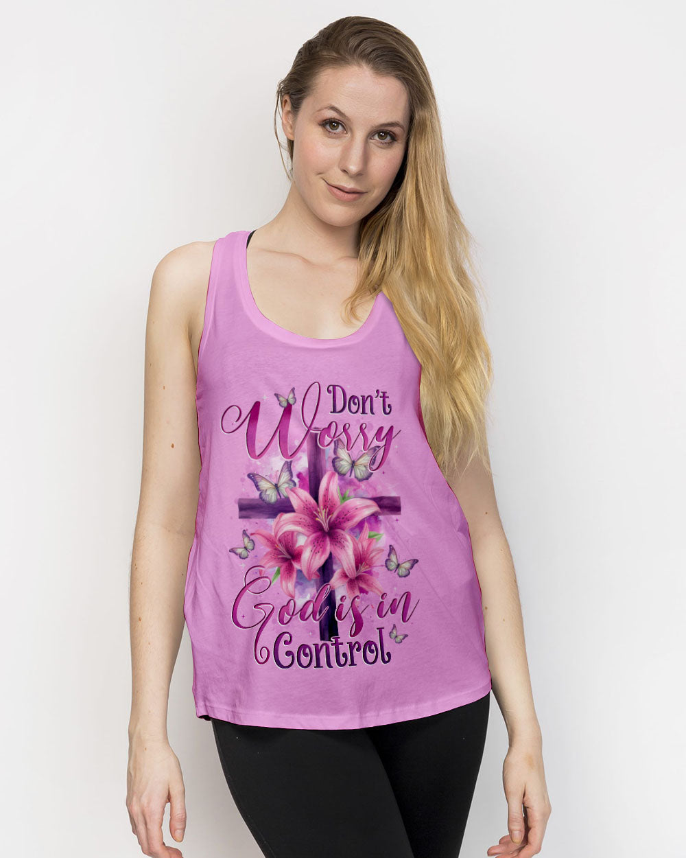 Don't Worry God Is In Control Women's All Over Print Shirt - Tytd1905251