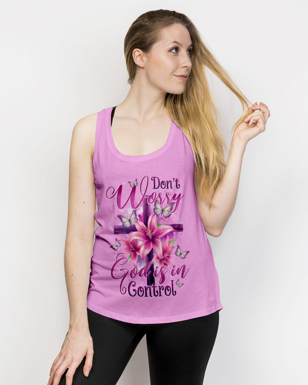 Don't Worry God Is In Control Women's All Over Print Shirt - Tytd1905251