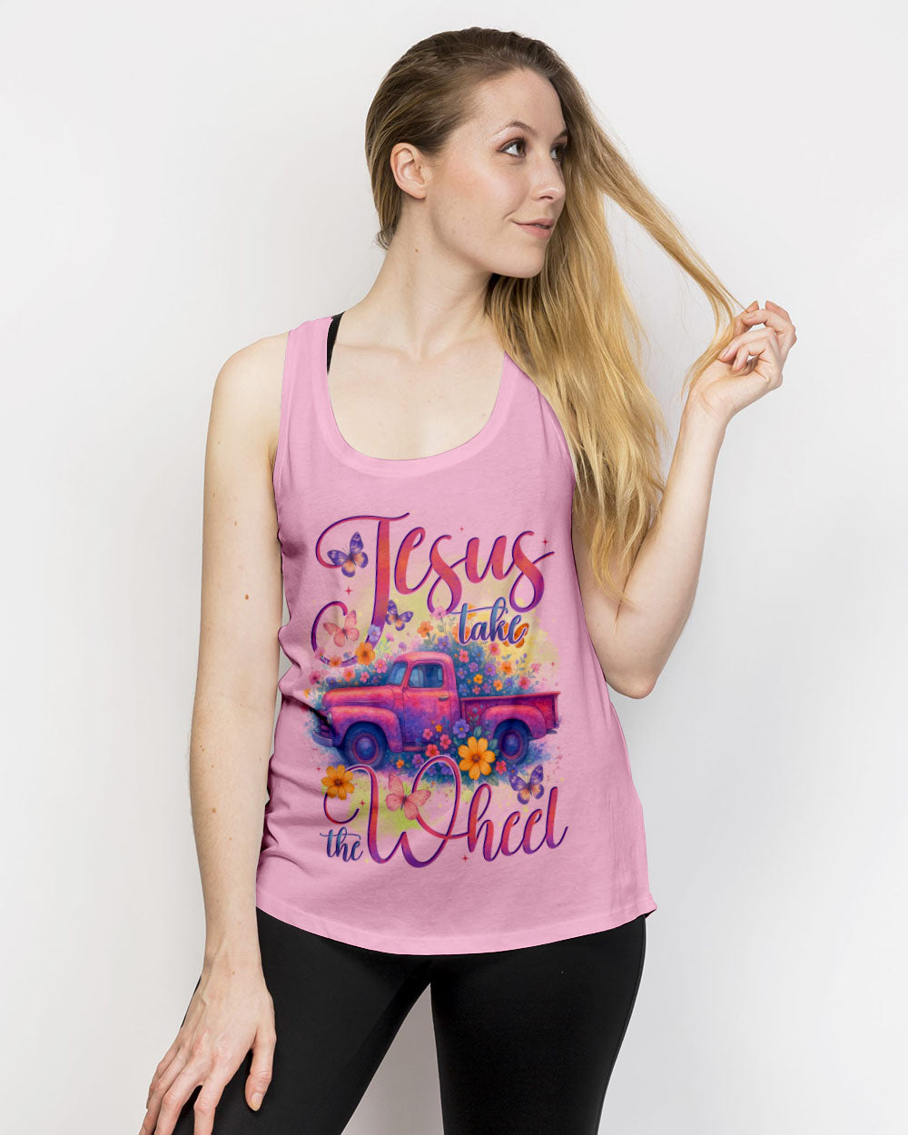 Jesus Take The Wheel Women's All Over Print Shirt - Tytd2005252