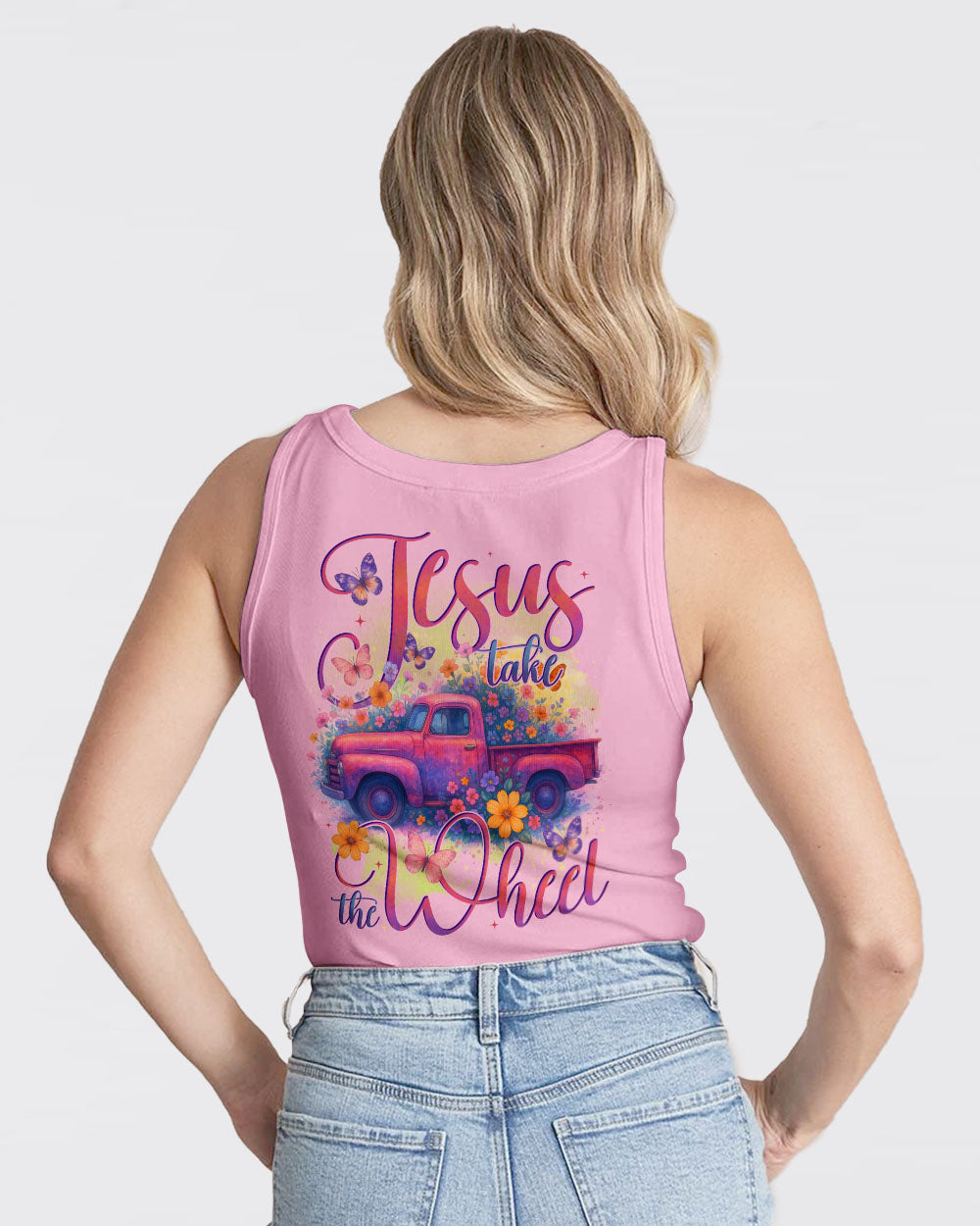 Jesus Take The Wheel Women's All Over Print Shirt - Tytd2005252