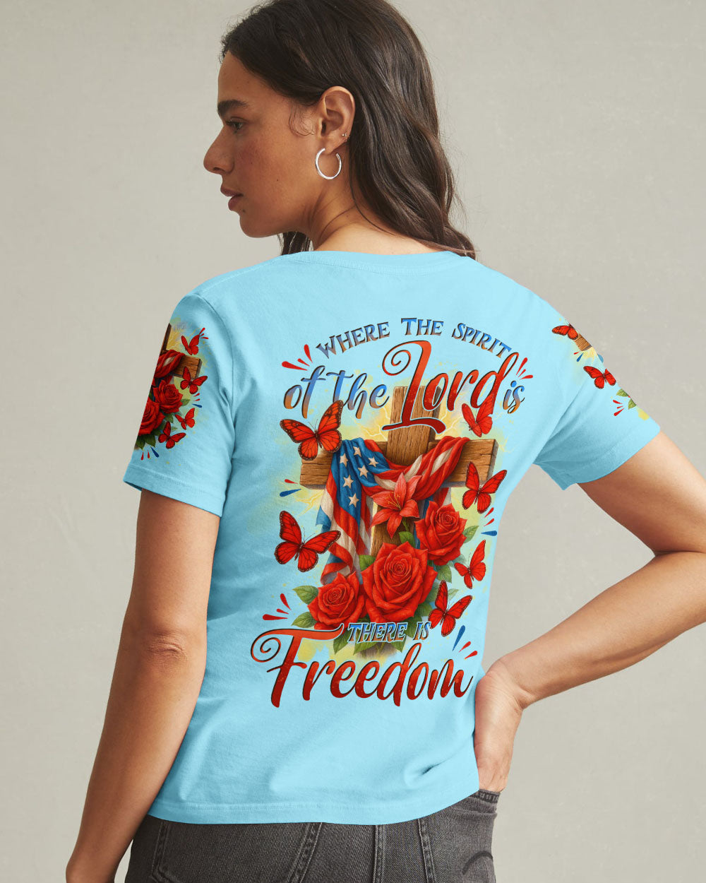 There Is Freedom Women's All Over Print Shirt - Tytd2105251