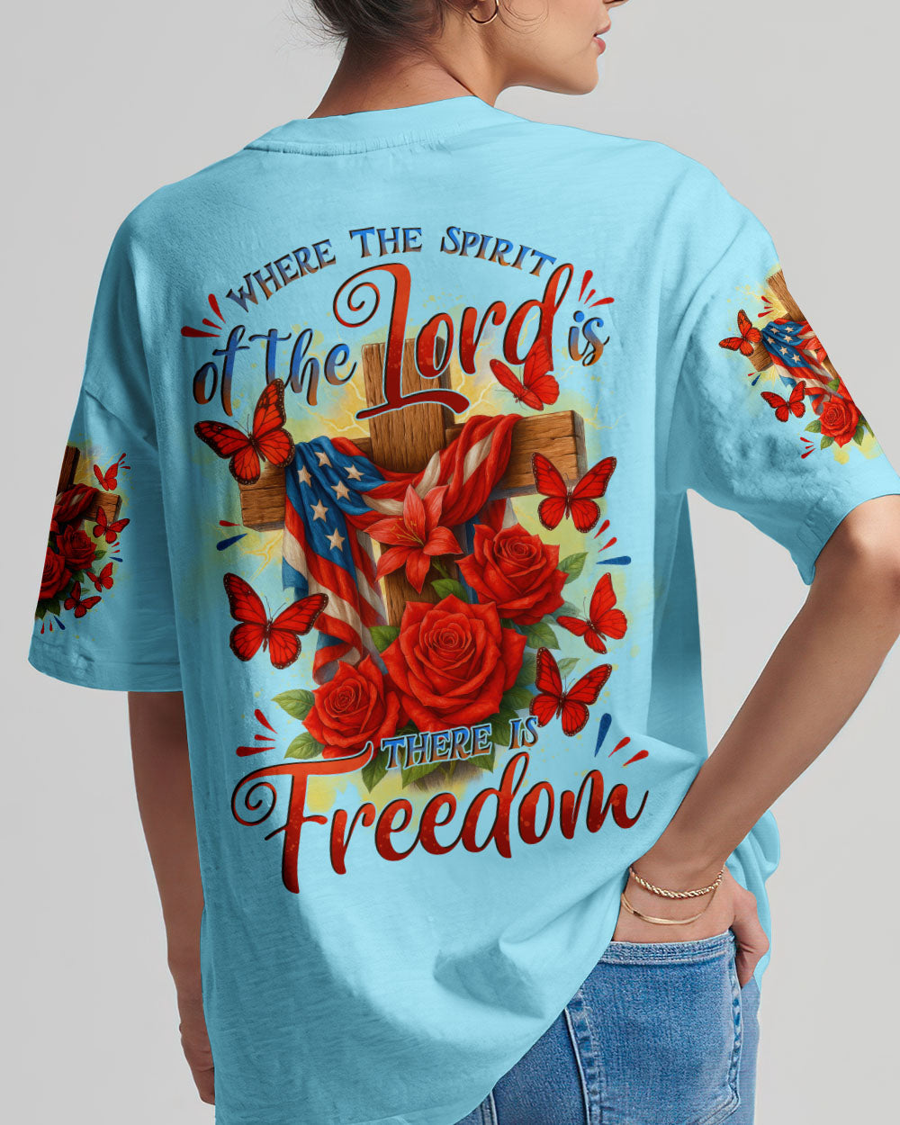 There Is Freedom Women's All Over Print Shirt - Tytd2105251