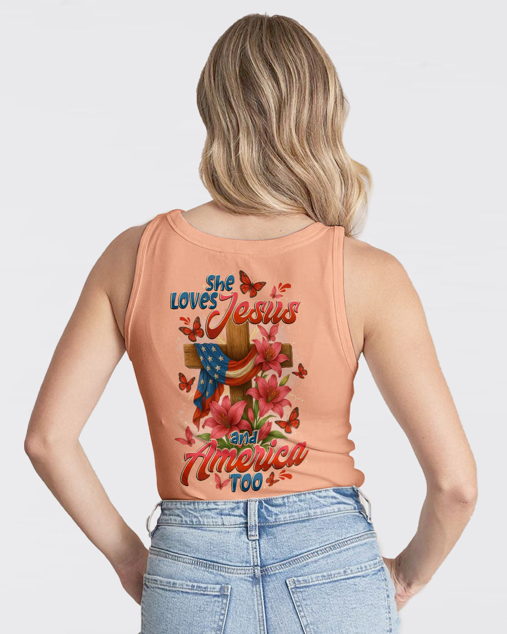 She Loves Jesus Women's All Over Print Shirt - Tytd2205252