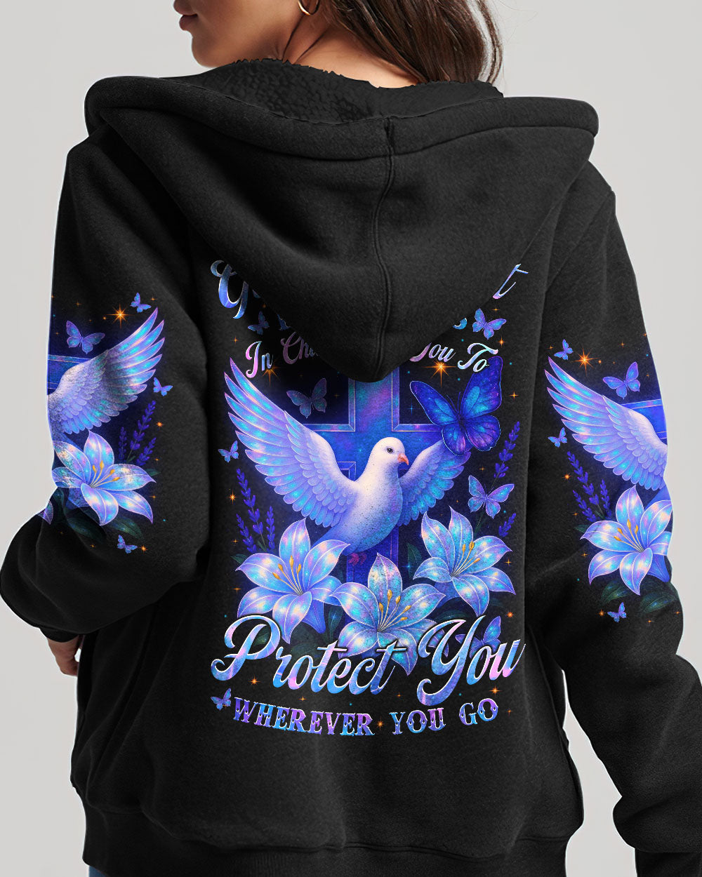God Will Put His Angels In Charge Of You Women's All Over Print Shirt - Tytm0206253