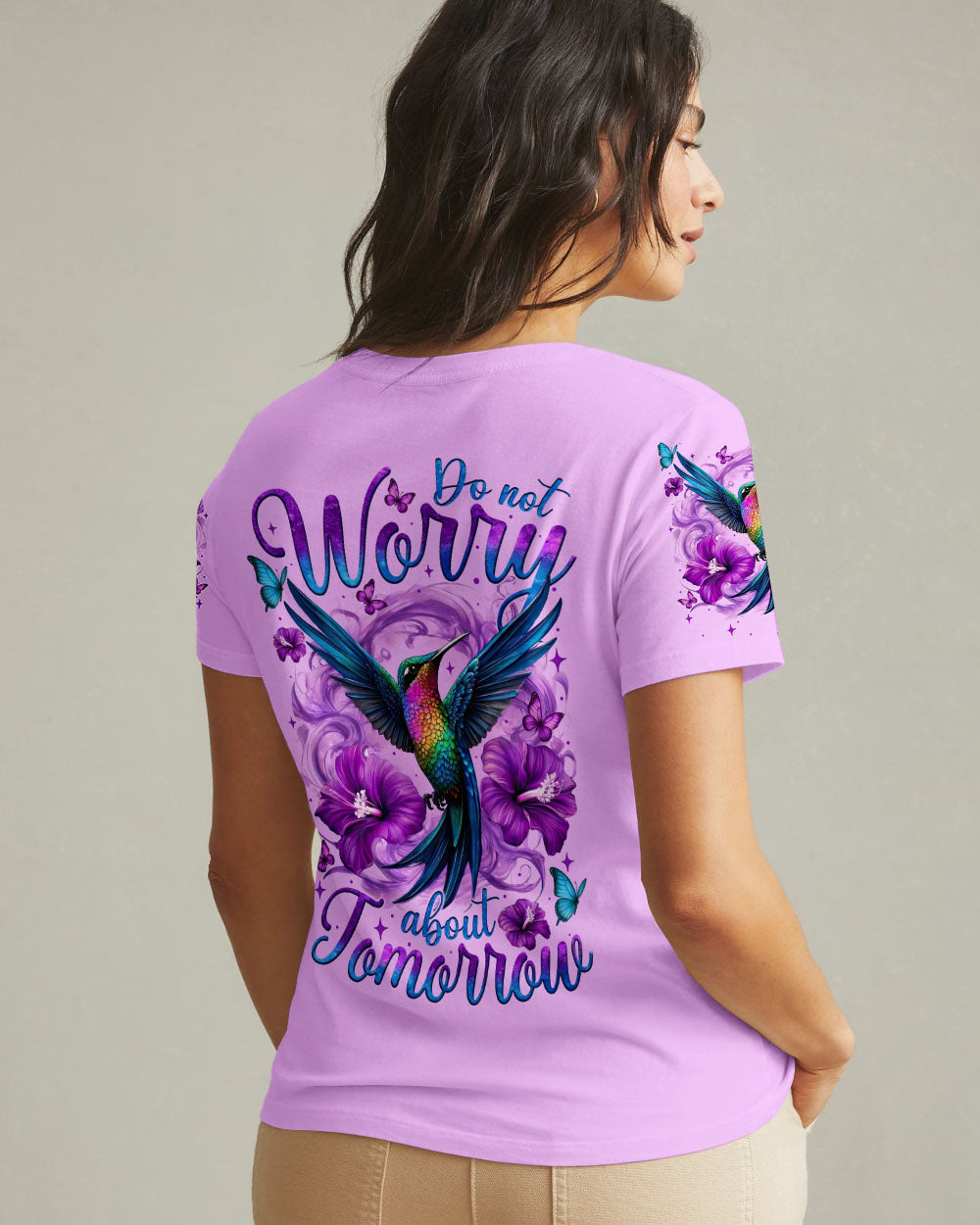 Don't Worry About Tomorrow Hummingbird Women's All Over Print Shirt - Tytm0605253