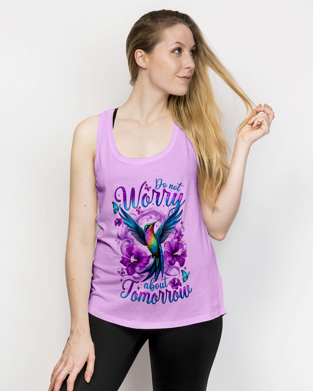Don't Worry About Tomorrow Hummingbird Women's All Over Print Shirt - Tytm0605253