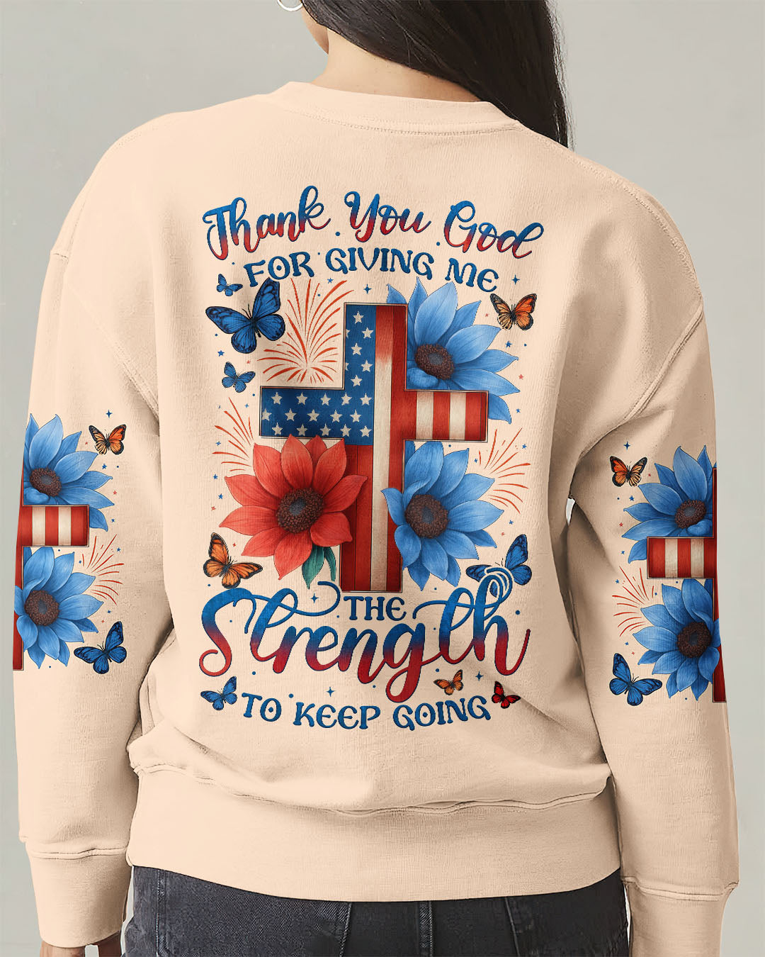 Thank You God Women's All Over Print Shirt - Tytm1705253