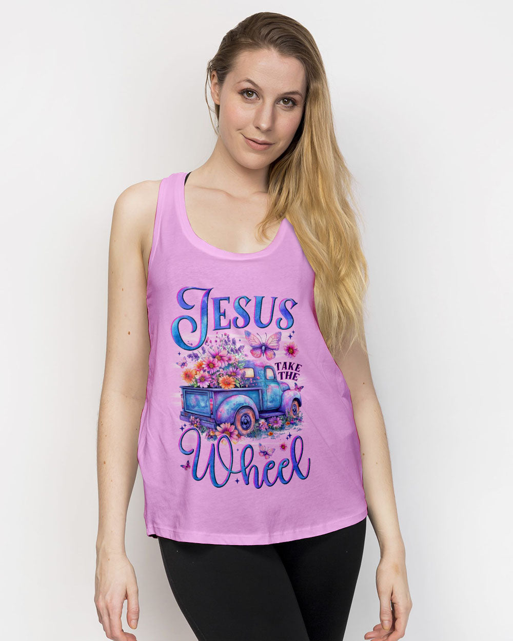 Jesus Take The Wheel Women's All Over Print Shirt - Tytm1706252