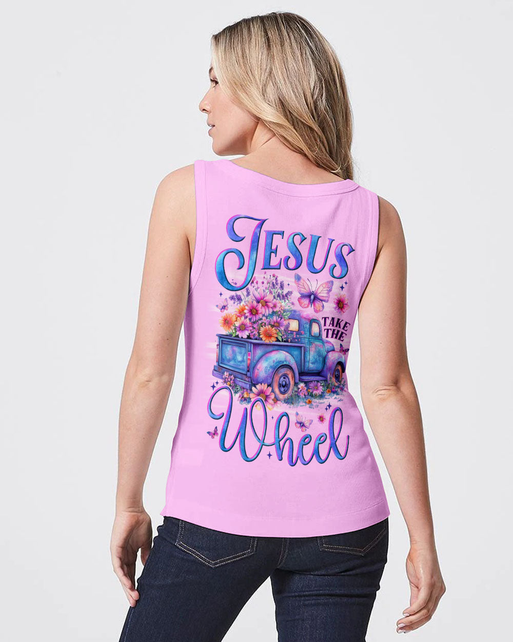 Jesus Take The Wheel Women's All Over Print Shirt - Tytm1706252
