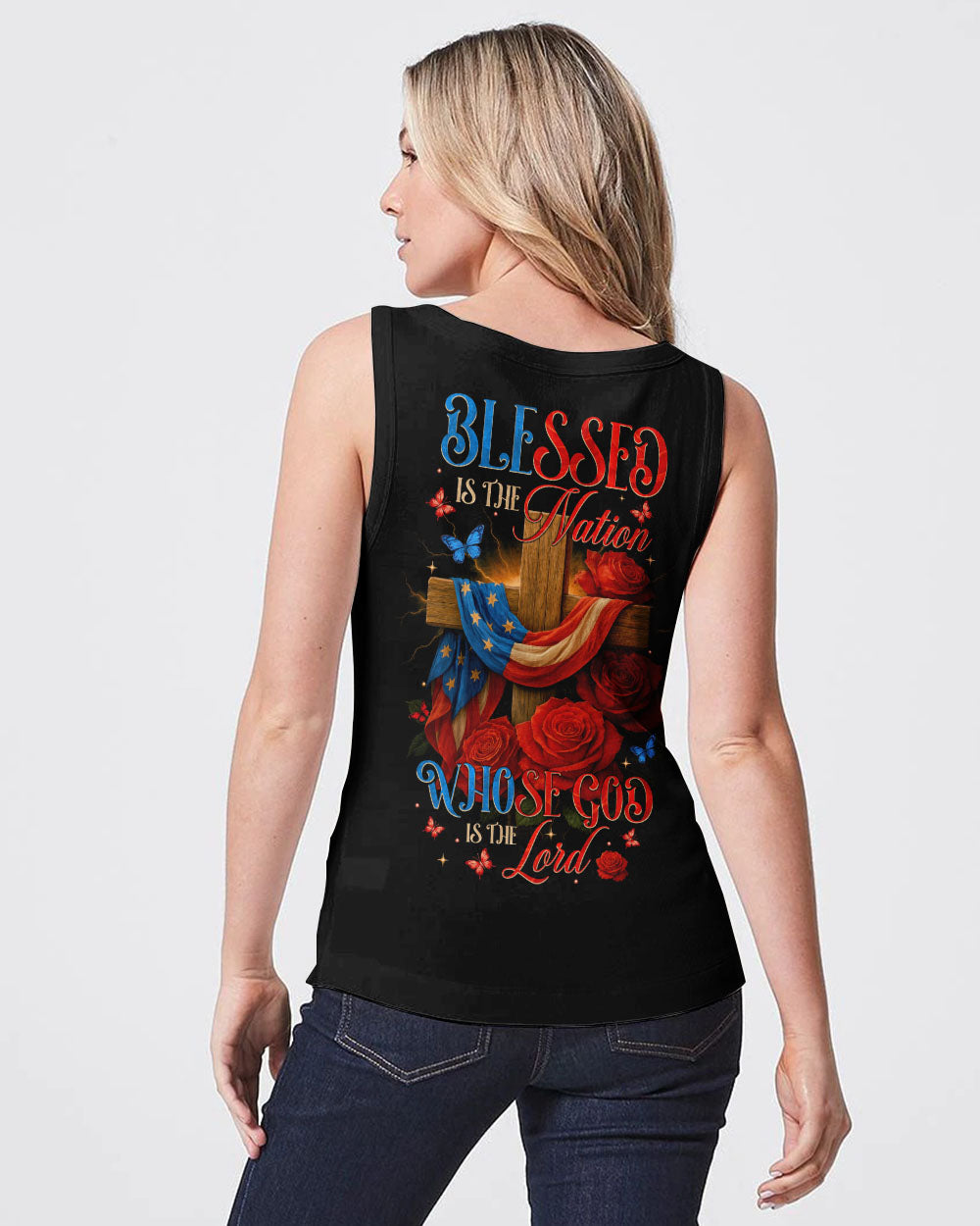 Blessed Is The Nation Whose God Is The Lord Women's All Over Print Shirt - Tytm1905253