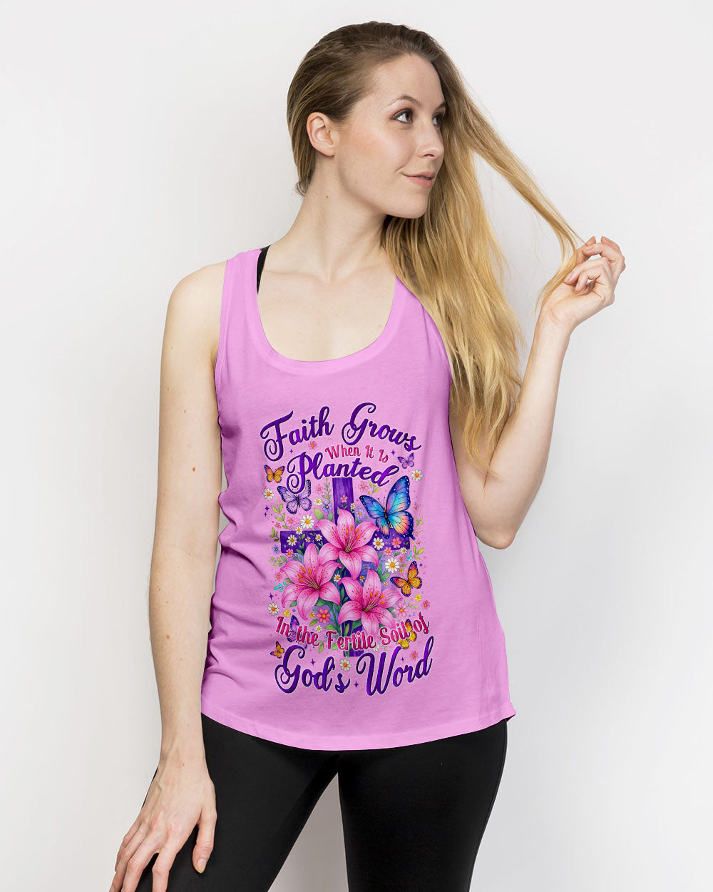 Faith Grows Women's All Over Print Shirt - Tytm2304253