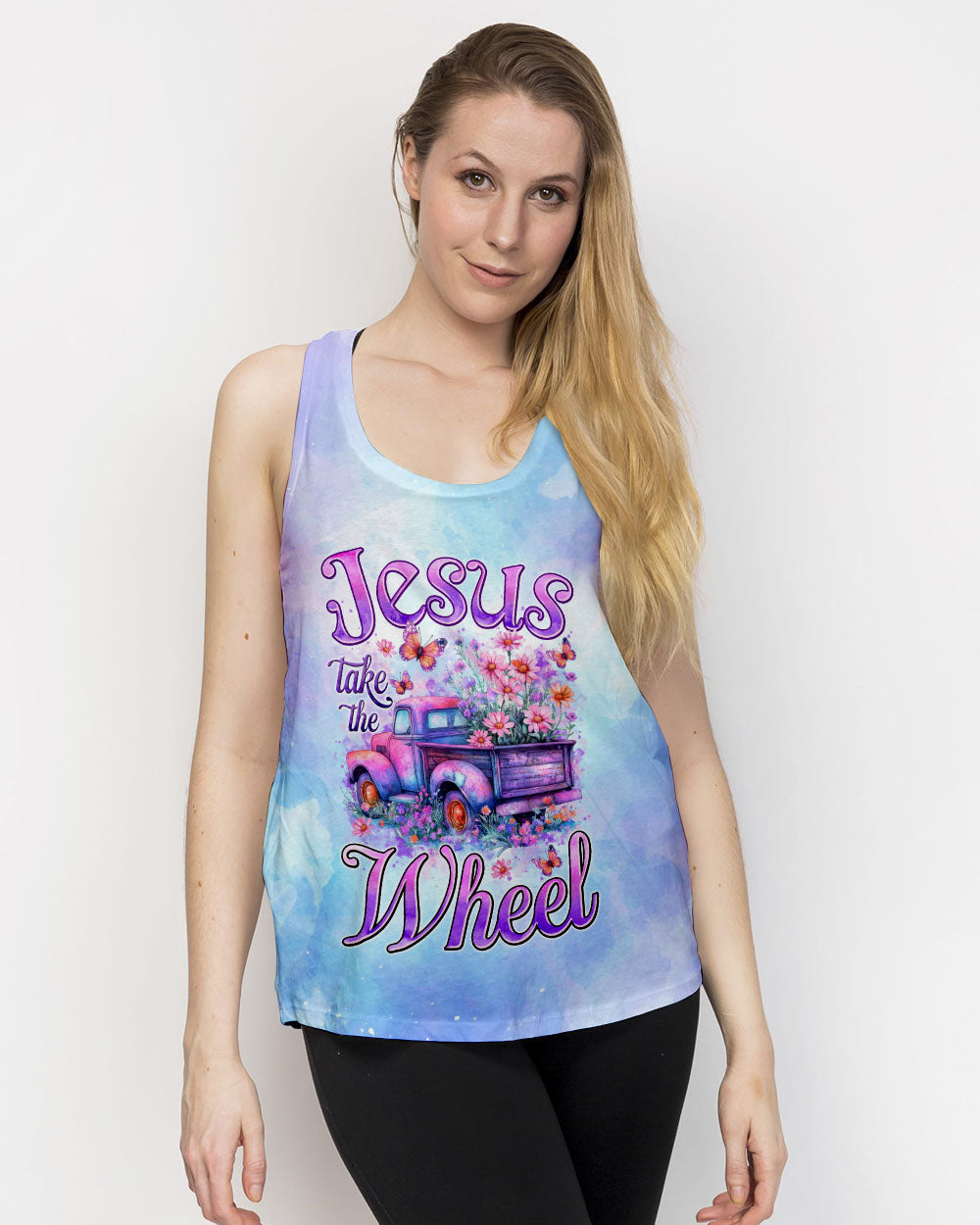 Jesus Take The Wheel Women's All Over Print Shirt - Tytm2306251