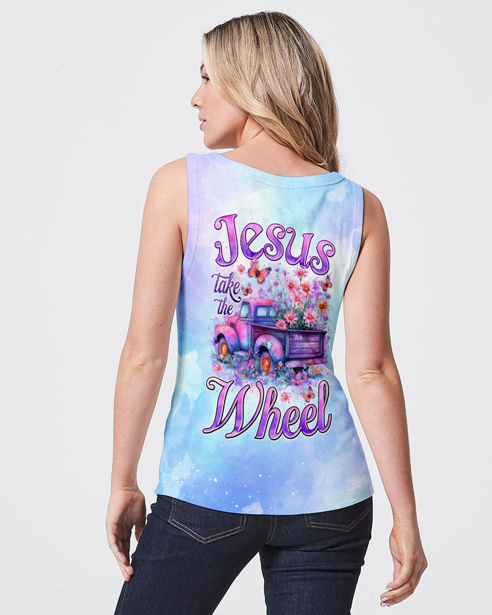Jesus Take The Wheel Women's All Over Print Shirt - Tytm2306251