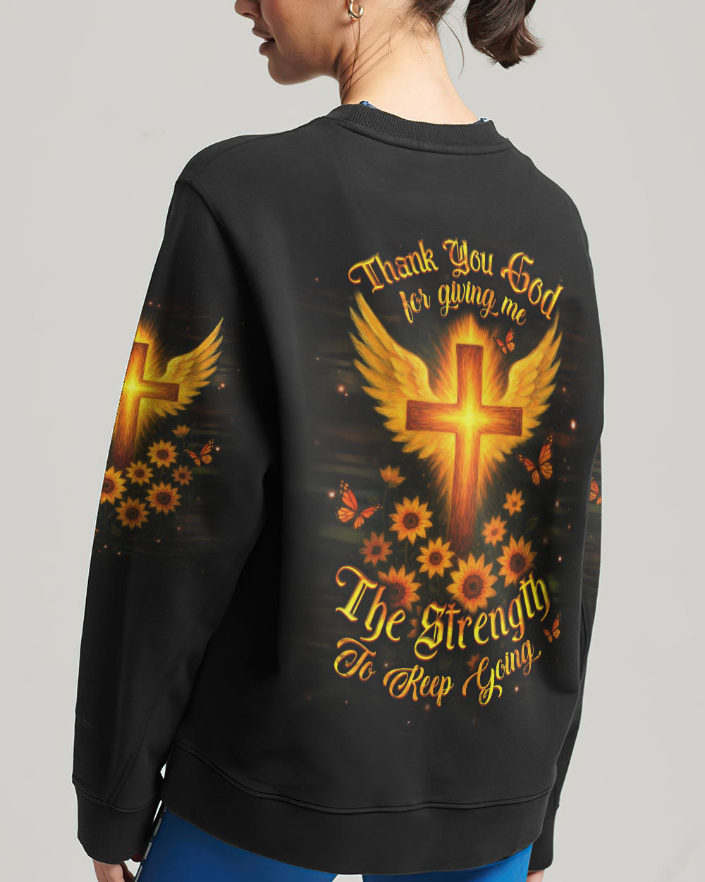 Thank You God Women's All Over Print Shirt - Yhdu0505252