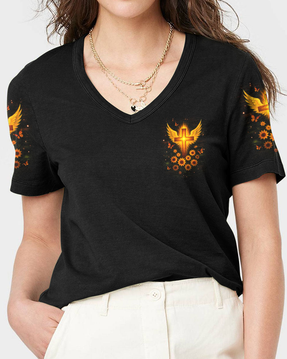 Thank You God Women's All Over Print Shirt - Yhdu0505252