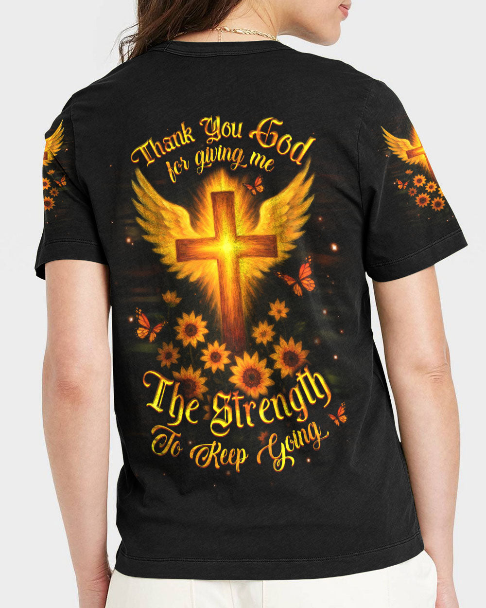 Thank You God Women's All Over Print Shirt - Yhdu0505252