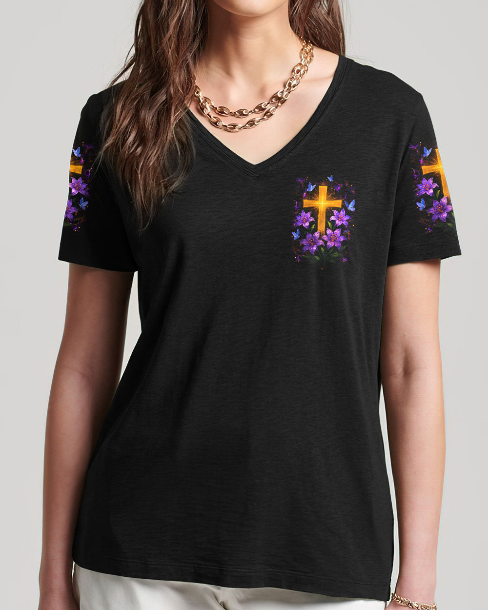 When God Steps In Miracles Happen Women's All Over Print Shirt - Yhdu0605251