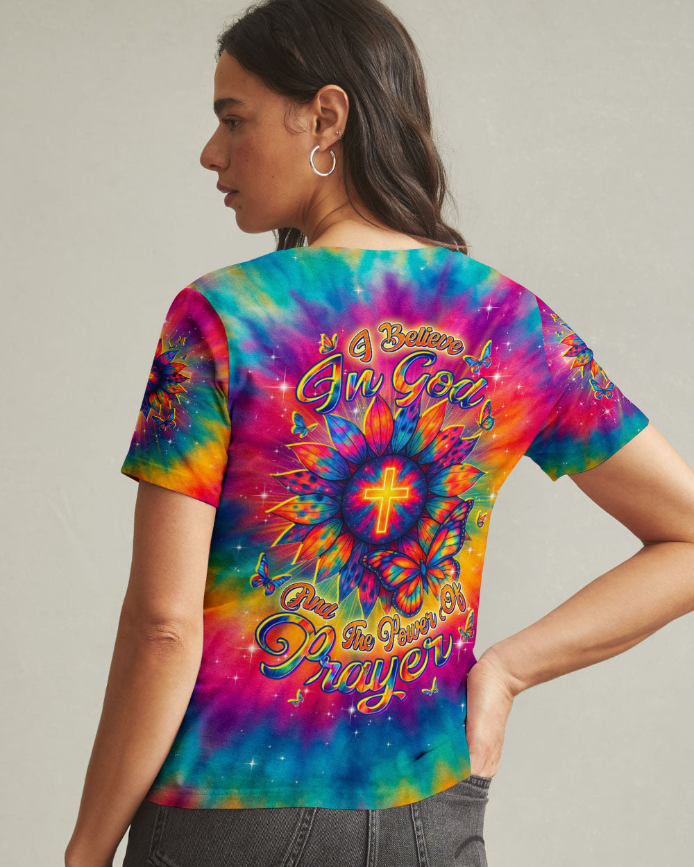 I Believe In God Women's All Over Print Shirt - Yhdu1306253
