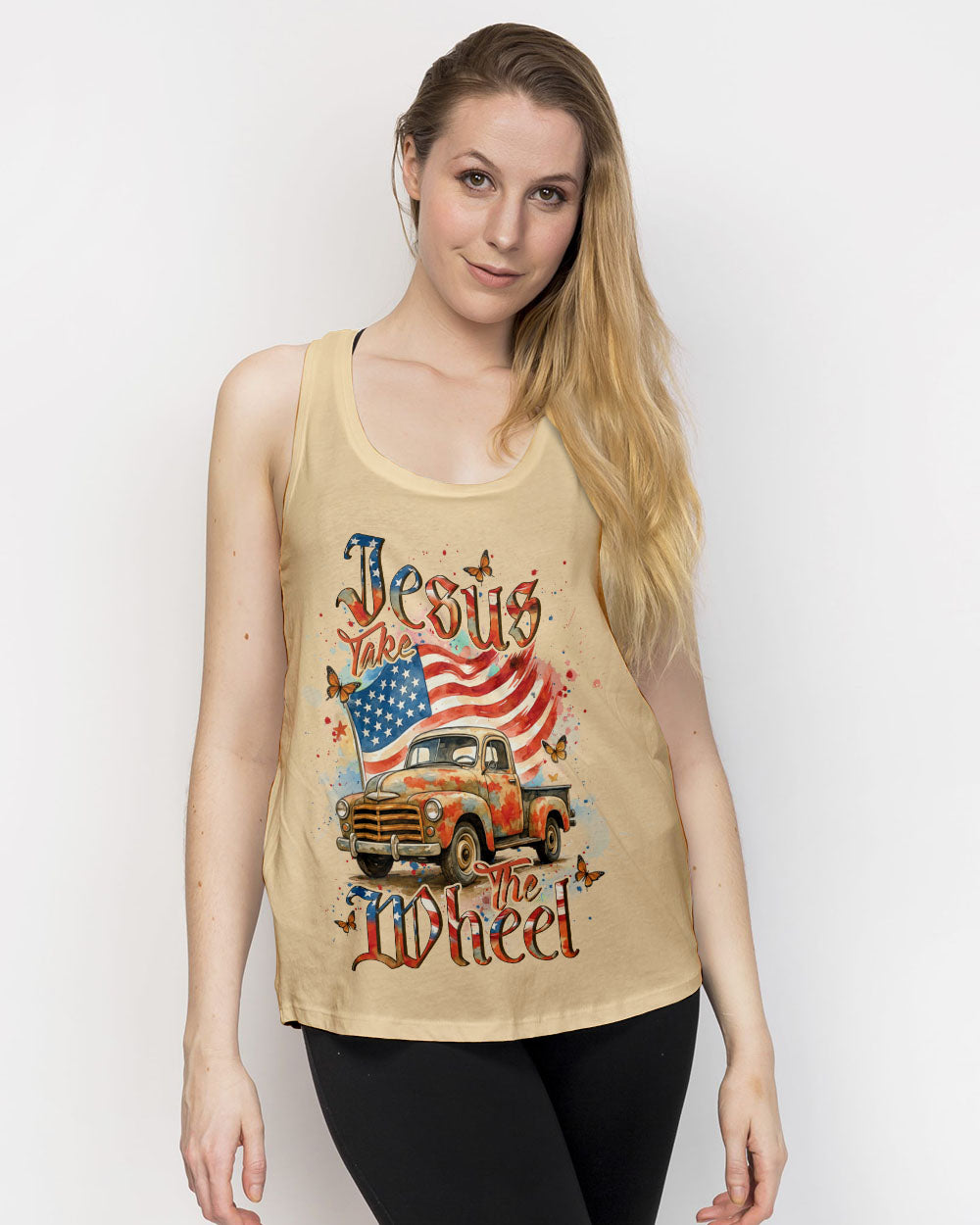 Jesus Take The Wheel Women's All Over Print Shirt - Yhdu1905252