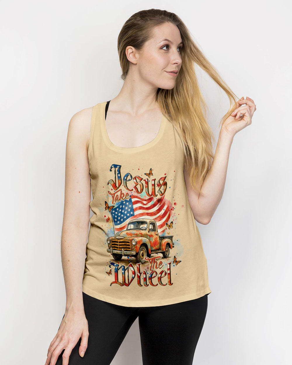 Jesus Take The Wheel Women's All Over Print Shirt - Yhdu1905252