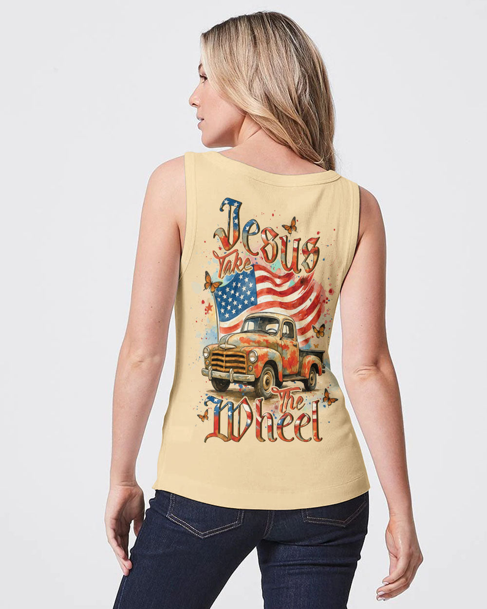 Jesus Take The Wheel Women's All Over Print Shirt - Yhdu1905252