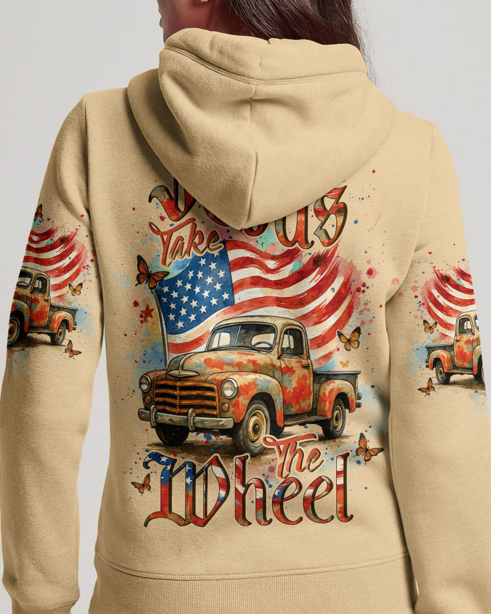 Jesus Take The Wheel Women's All Over Print Shirt - Yhdu1905252