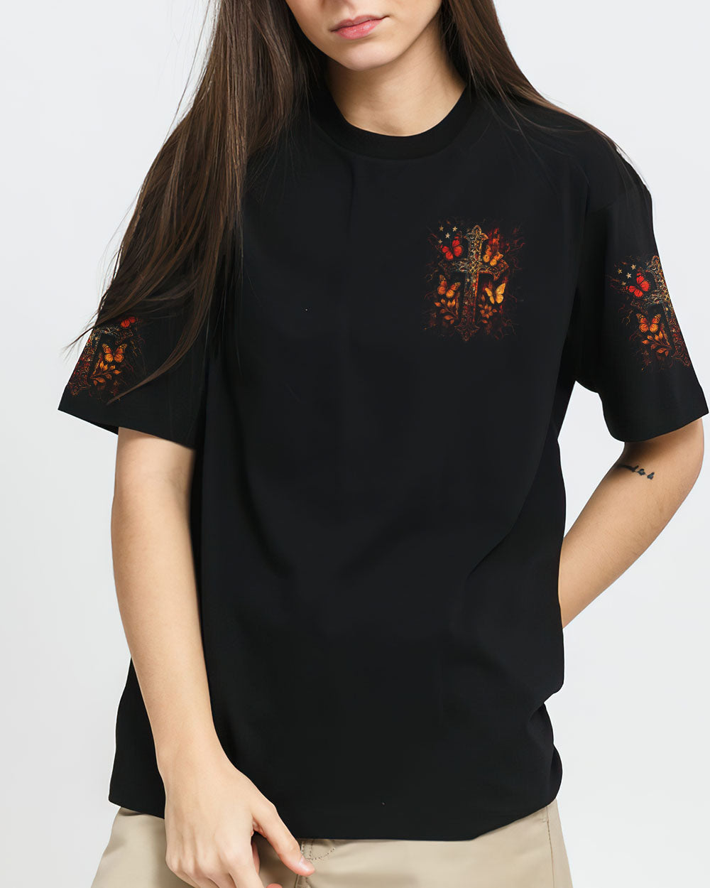 Stand For The Flag Kneel For The Cross Women's All Over Print Shirt - Yhdu1906254