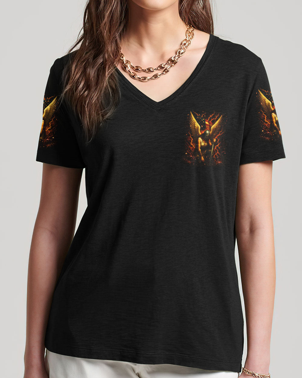 A Warrior Of Christ Woman All Over Print Shirt - Yhdu2105252