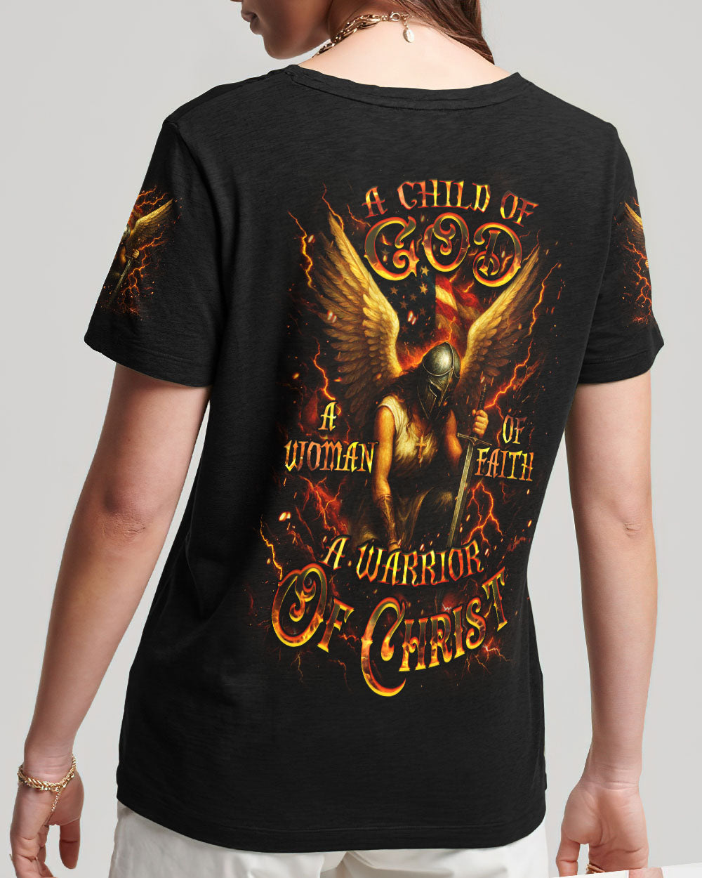 A Warrior Of Christ Woman All Over Print Shirt - Yhdu2105252