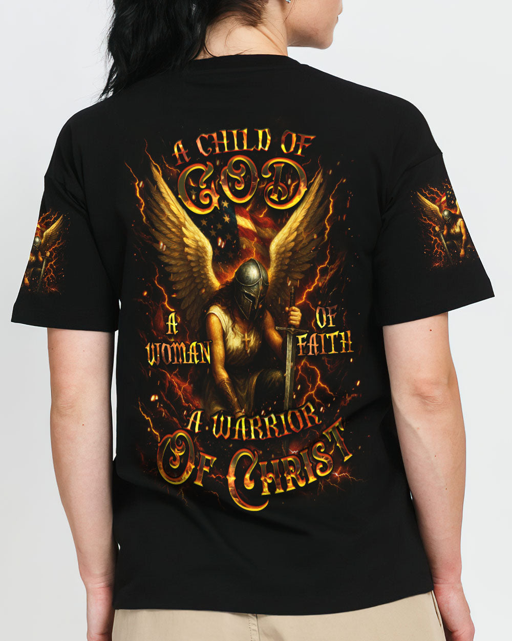 A Warrior Of Christ Woman All Over Print Shirt - Yhdu2105252