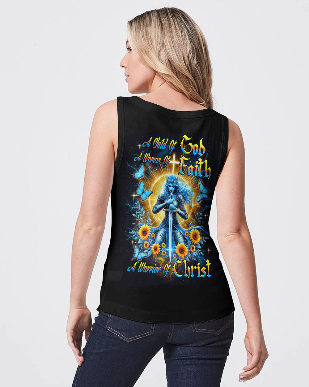 A Child Of God A Woman Of Faith Women's All Over Print Shirt - Yhdu2805251