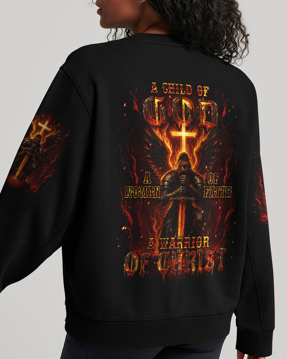 A Child Of God A Woman Of Faith Women's All Over Print Shirt - Yhdu3005253
