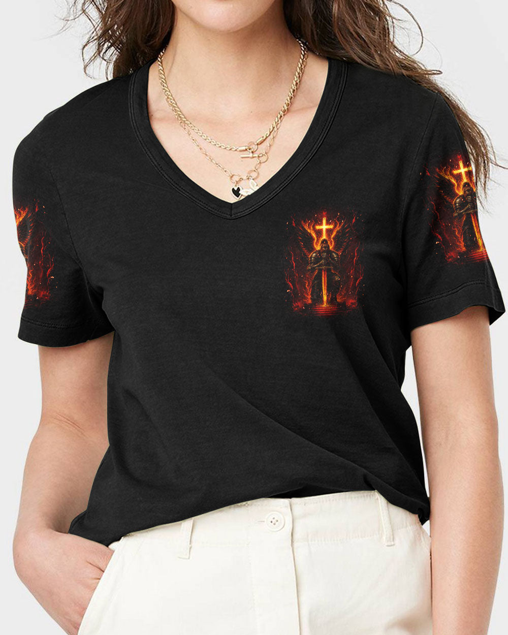 A Child Of God A Woman Of Faith Women's All Over Print Shirt - Yhdu3005253